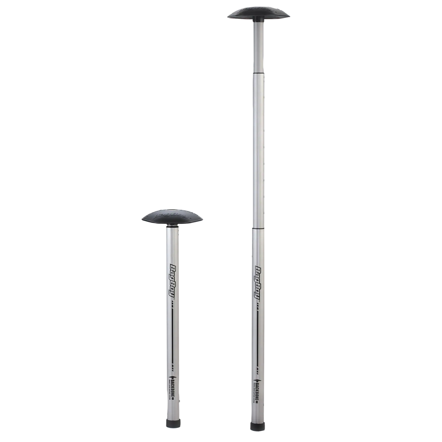 Two adjustable Bagboy Backbones on a white background
